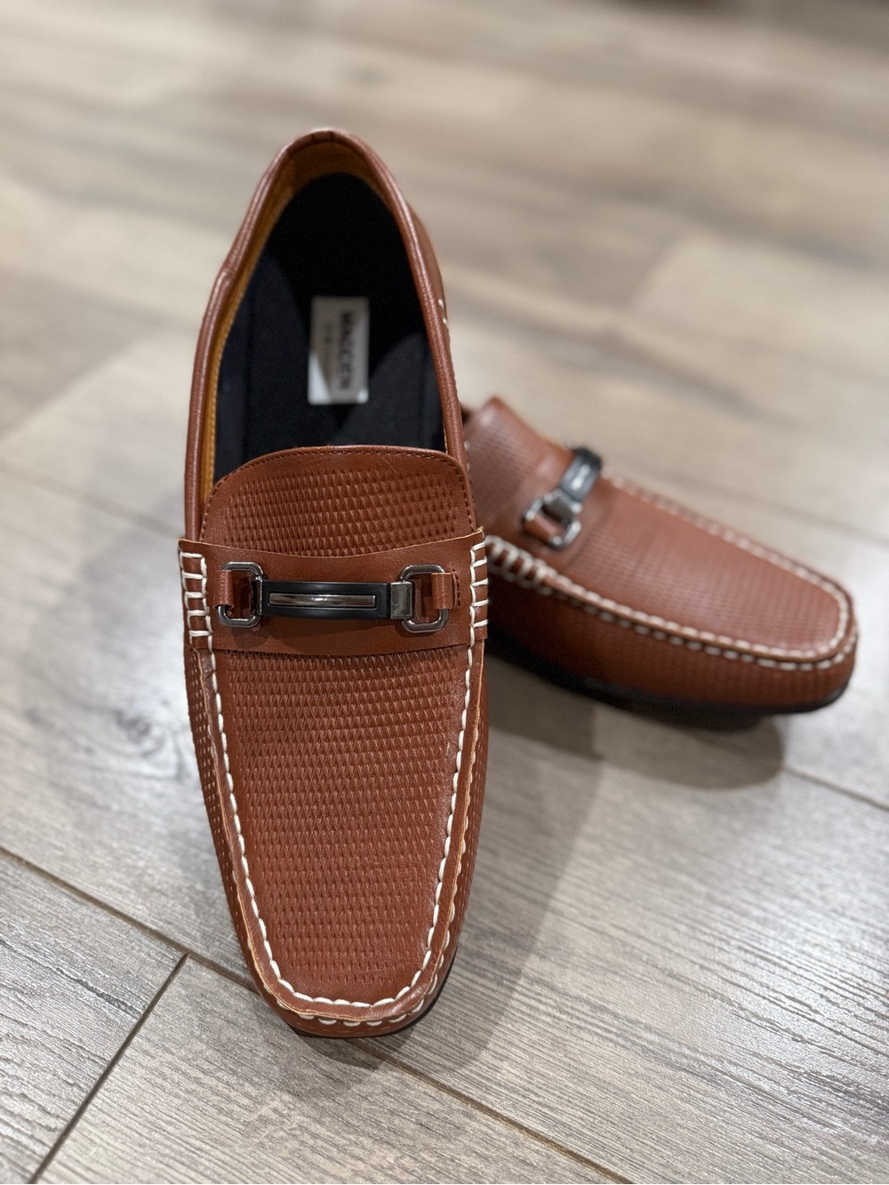 Steve Madden Tan Leather Bit Loafers